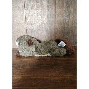 Vintage Beaver Russ Berrie Yomiko Classics Beaver 12" Realistic Plush Teeth Tail